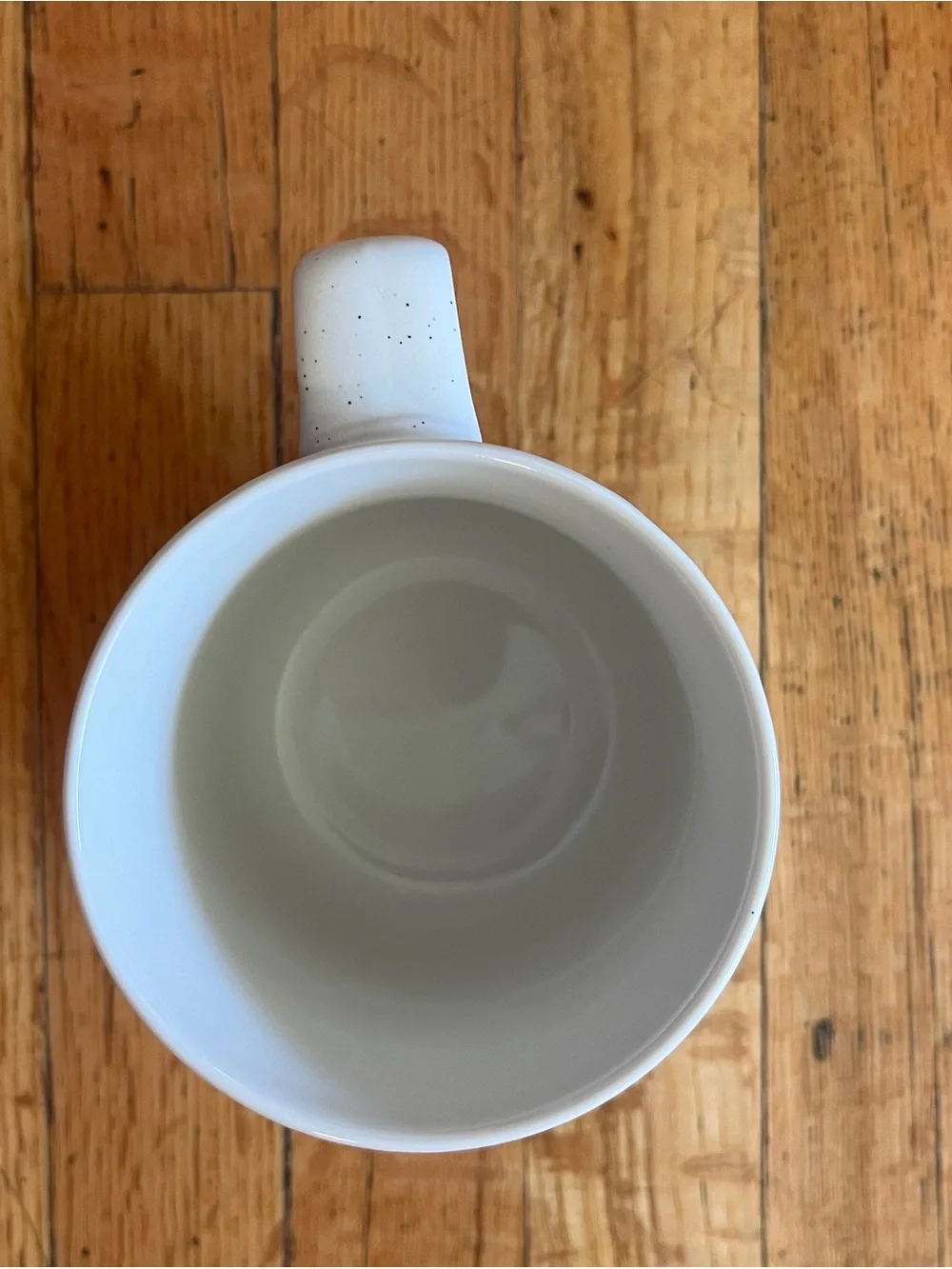 White Cat Pattern Ceramic Mug - Cat Print Coffee Cup